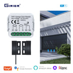 GIRIER WiFi Smart Garage Door Opener Controller Works with Alexa Google Home Assisant Alice App Remote Control No Hub Required