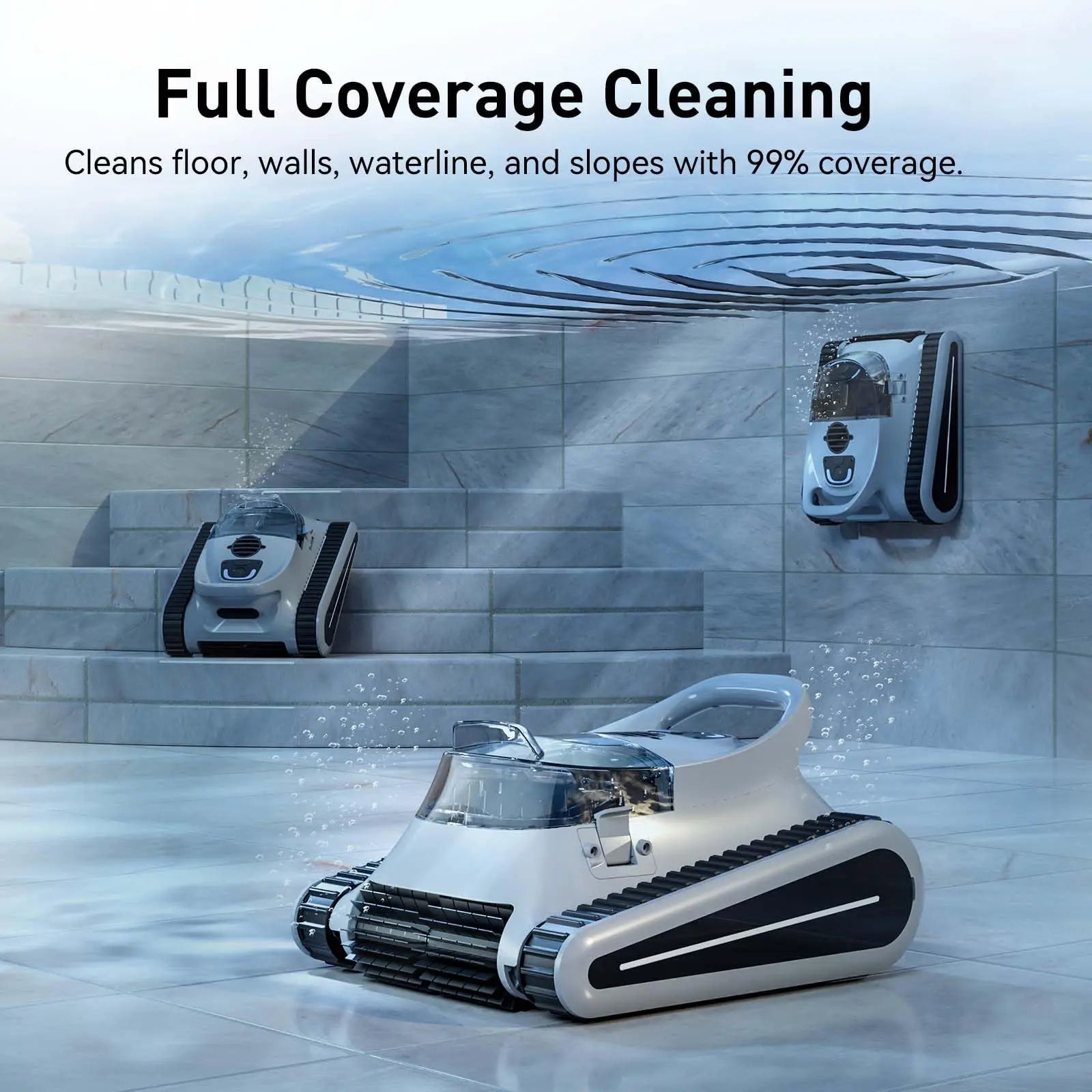 Seauto Crab Pro (2025) Cordless Robotic Pool Cleaner - 2000 Sq.ft