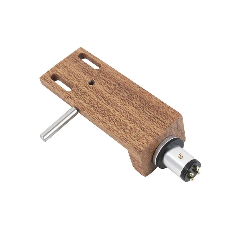 LP Vinyl Record Turntable Solid Wood Cartridge Stylus Headshell With Connecting Line Counterweight For Phonograph Accessories