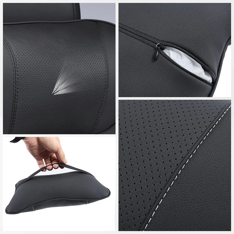 1Pcs Car Seat Headrest Lumbar Support Accessory For Peugeot 301 307 207 206 208 308 508 107 408 607 205 406 106 807 4008 108 407