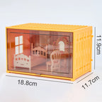 Simulation kitchen Toys 1 12 Scale Dollhouse Furniture Container Miniature Bathroom Bedroom Living Room Scene Decoration