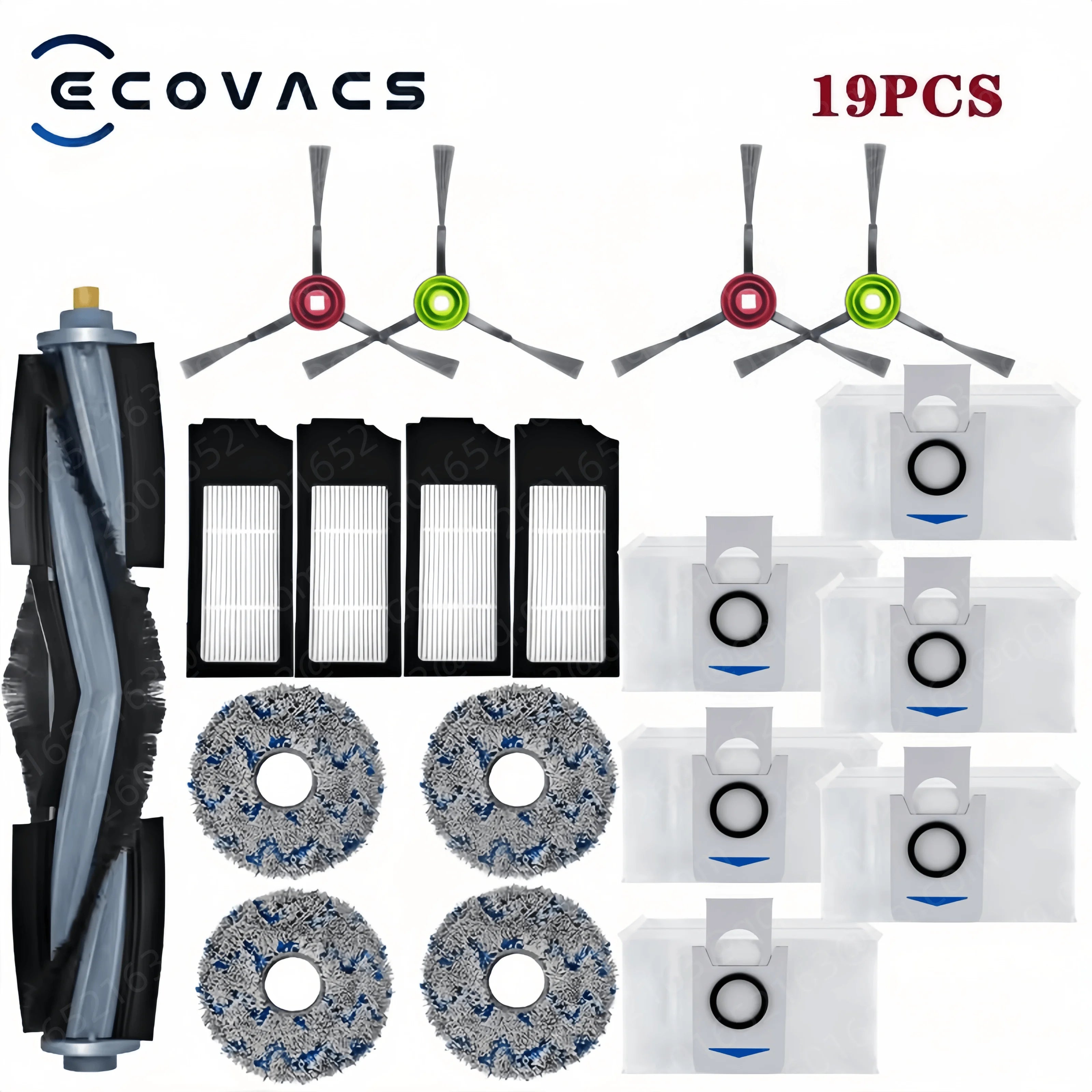 For Ecovacs Deebot X1/ T10 OMNI / TURBO /X1S PRO Accessories Robot Vacuum Cleaner Parts Mop Dust Bag Hepa Filter Main Side Brush