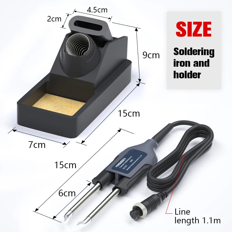 T12 Soldering Station Tweezers Handle For Handskit STM 32 Soldering Station Temp Adjust Portable Home Electronics Repair Tool