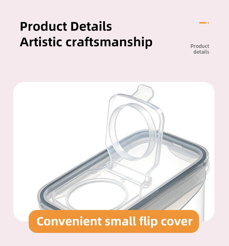 Kitchen Airtight Storage Jar Insect & Moisture Proof Container for Grains Flour Sugar Rice Other Dry Goods Food Storage Canister