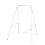 5.9 ft. Metal Hammock Stand in White for Hanging Chair, Outdoor Indoor Bedroom Patio Garden Balcony
