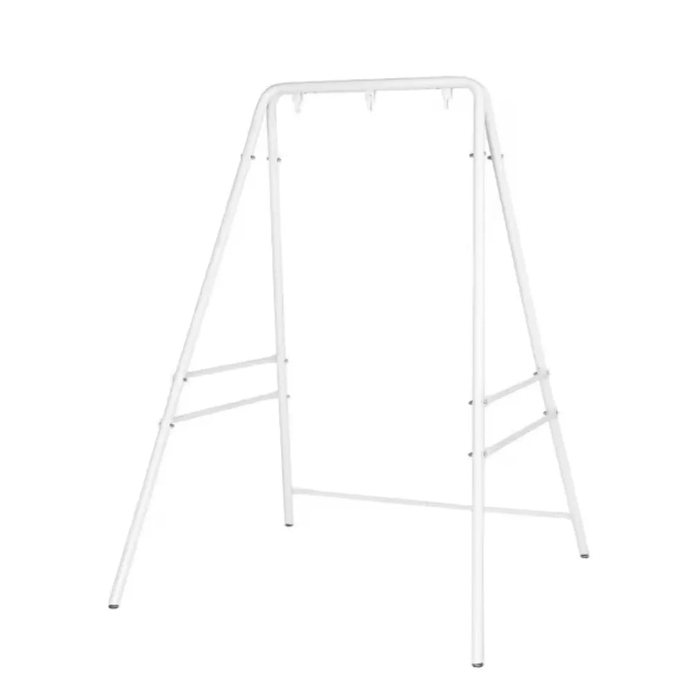 5.9 ft. Metal Hammock Stand in White for Hanging Chair, Outdoor Indoor Bedroom Patio Garden Balcony