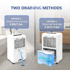 HUMSURE Electric Dehumidifier 25L/24H, Dehumidifier Basement Rooms wit