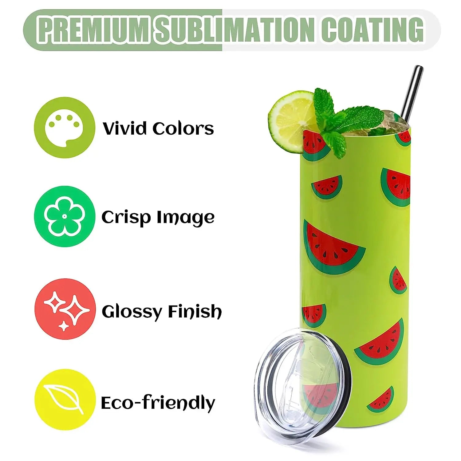 HTVRONT 4/8/12/16 Pcs 20 OZ Stainless Sublimation Tumblers Skinny Straight Sublimate Tumbler Blank DIY Mugs Cups Sippy Bottle