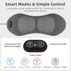 3 in 1 Electric Lumbar Support Pillow with Heat, Vibration, Traction - Adjustable Smooth Spine Back Massager for Lower Back Pain