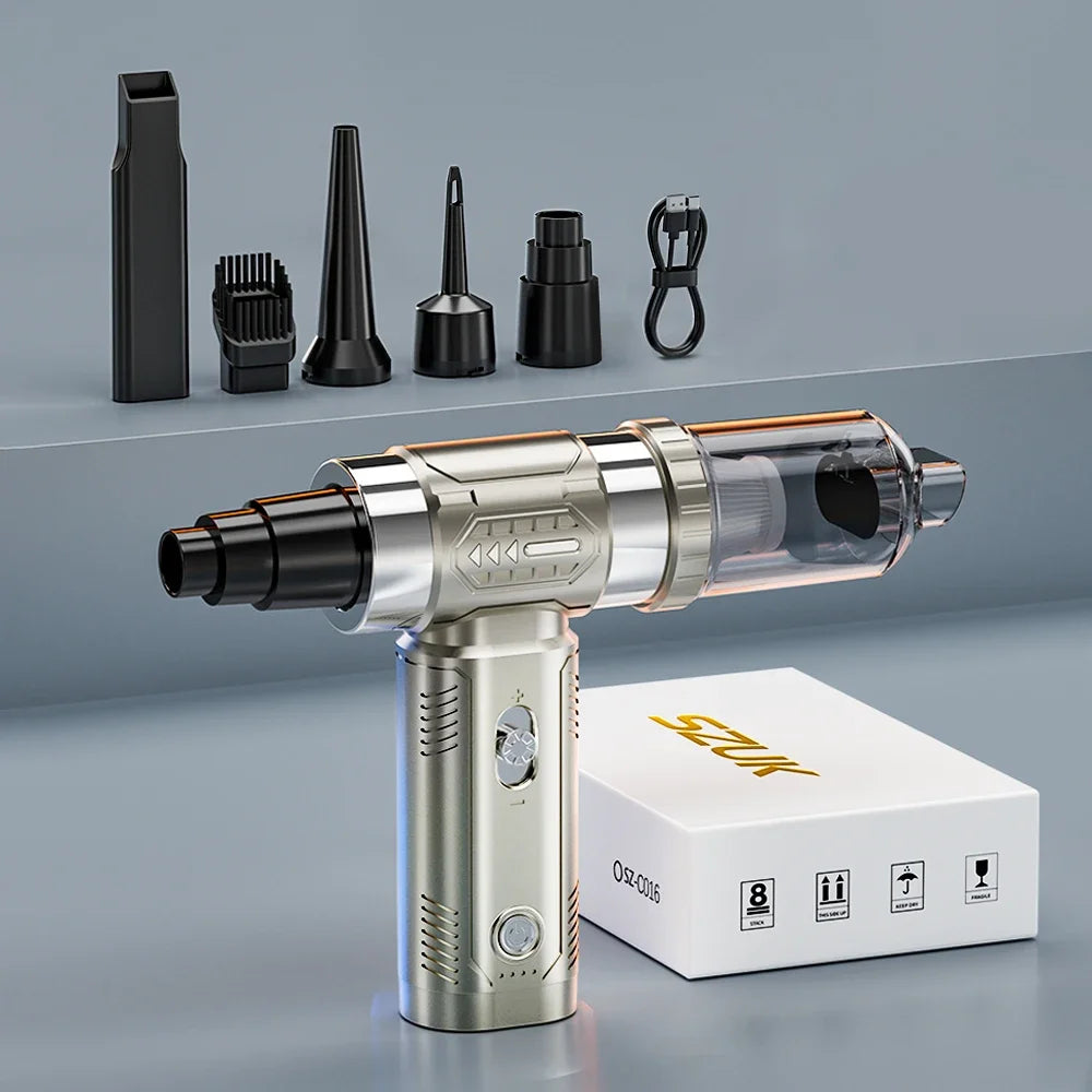 SZUK Mini Air Blower Brushless Motor Turbo Jet Fan Handheld Portable Duct Fan Turbofan air blower Powerful Car Vacuum Cleaner