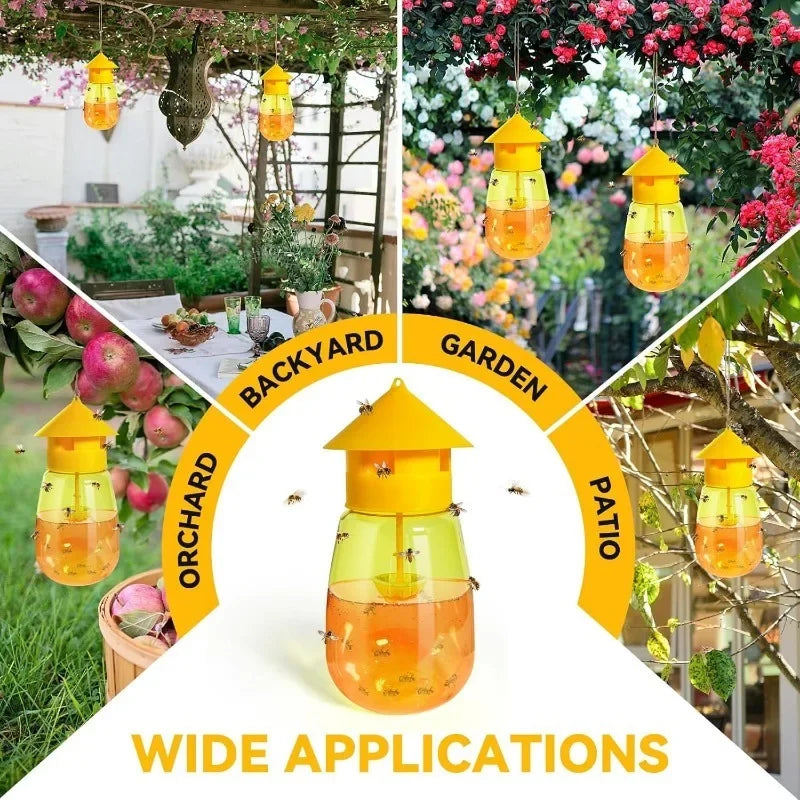 Reusable Fruit Fly Trap Killer Plastic Drosophila Mosquitoes Traps Bottle Garden Orchard Farm Insect Catcher Pest Control Tools