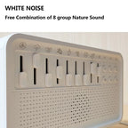 3 in 1 Bluetooth Speaker White Noise Sleep Night Light Humidifier All-in-one Machine Free Combination of 8 Group Nature Sound