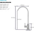 Reverse Osmosis RO Undersink Drinking Water Filter Tap Faucet 1/4" Chrome Mixer