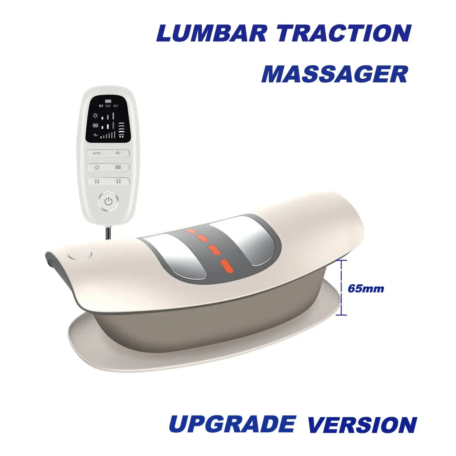 Smart Inflatable Back Massager - Precision Pressure Control & Multi-Frequency Vibration System