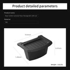 SMABEE for Tesla Model Y Launch 2025 Juniper Car Armrest Rear Storage Box Tray Accessories Tidying TPE Black