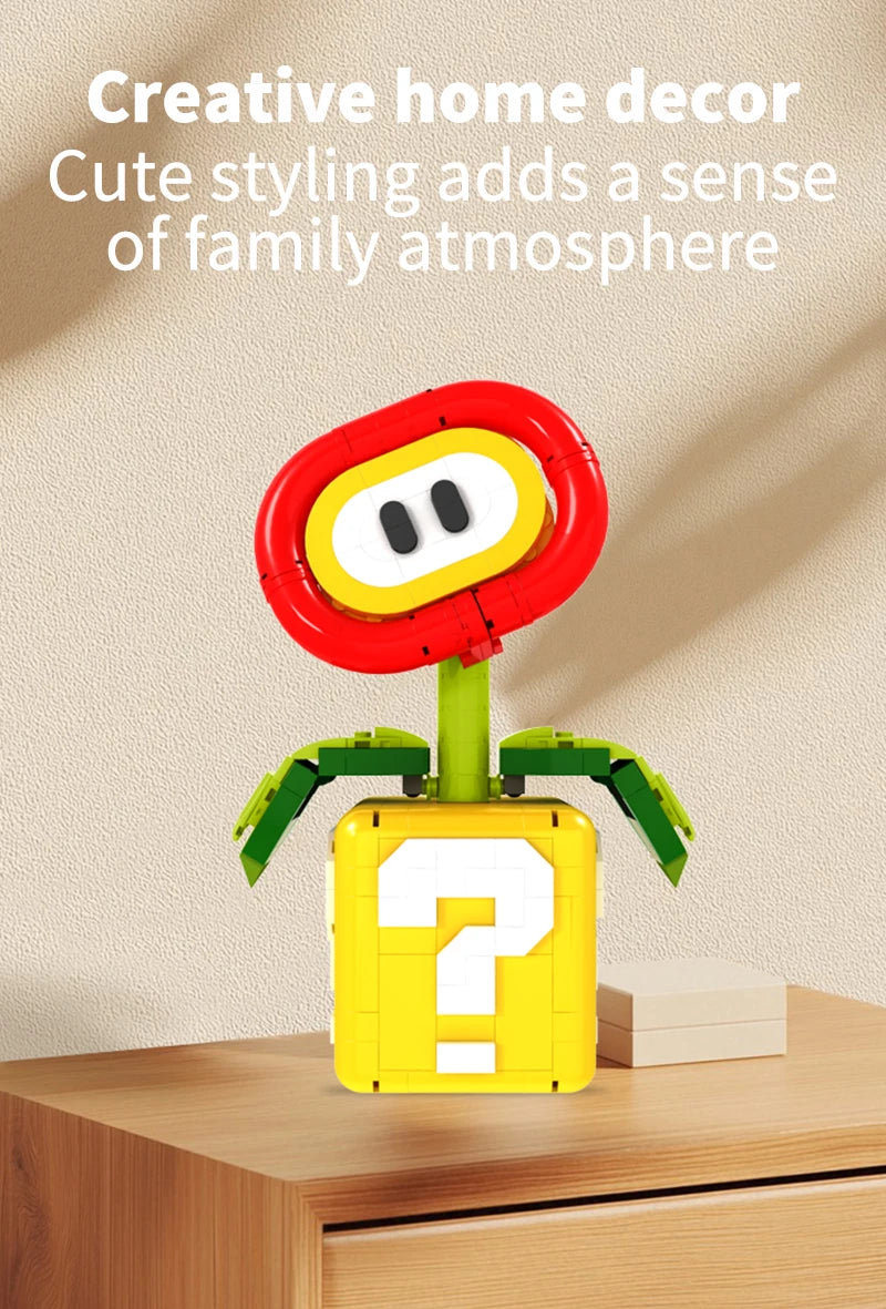 MOC Chomper Plant Flame Flower Building Blocks Set - STEM Creative Toy for Kids & Adults | AlluCanFind