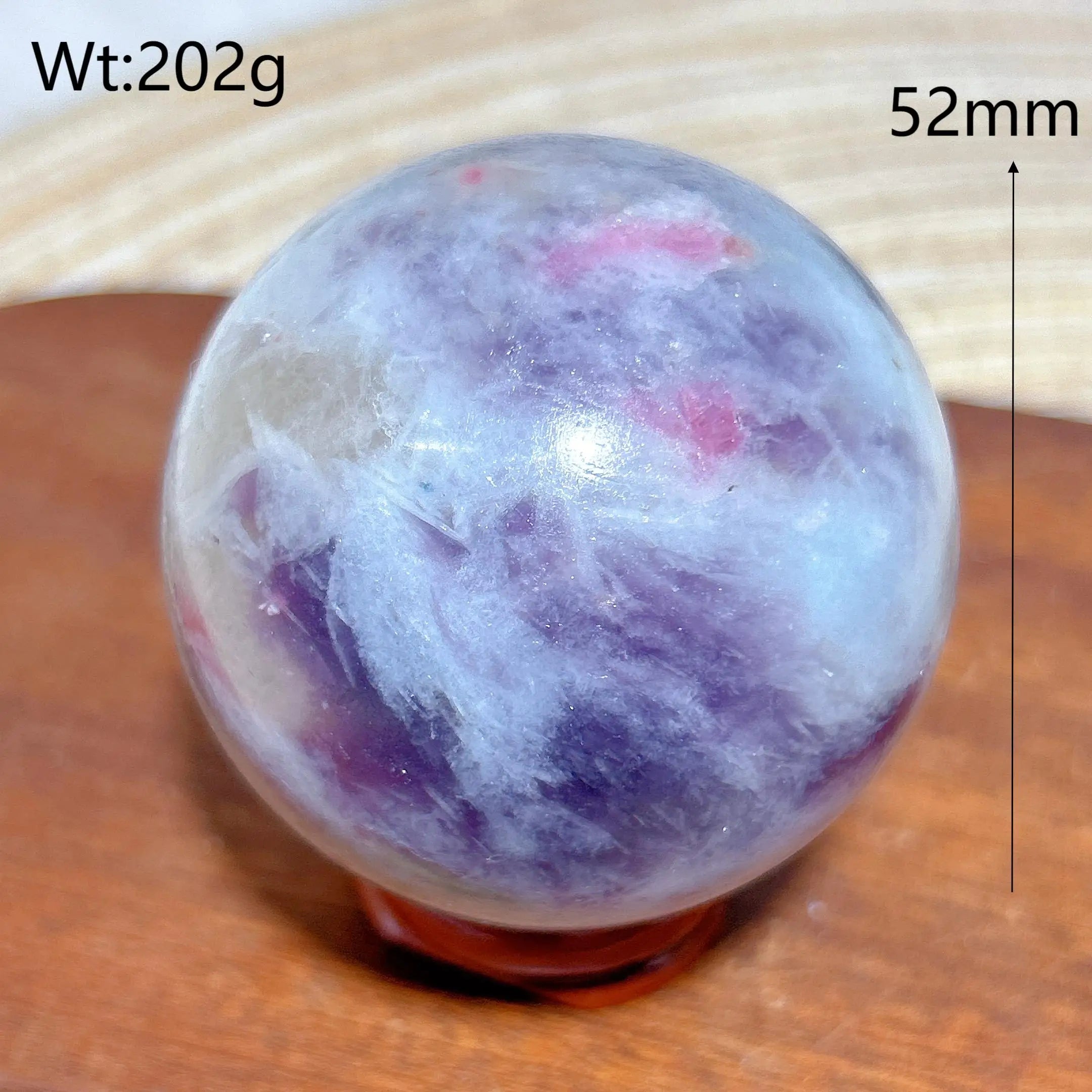 Healing Natural Crystals Unicorn Stone Pink Tourmaline Sphere Polished Gemstones Ball Home Decorations Room Decor Gift