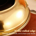 Stainless Steel Hot Pot Dry Ice Milk Tea Hot Pot Round Fruit Dessert Display Container Kitchen Hot Pot For Cake Ice Cream