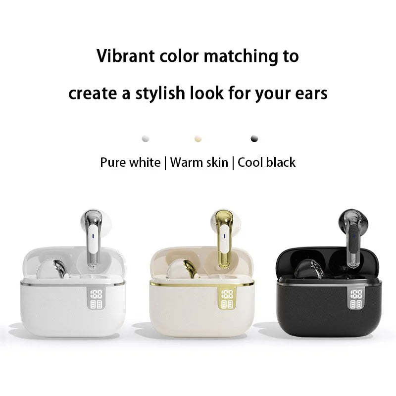 NE109 Bluetooth Earphones TWS HIFI Mic Headset Wireless Earbuds Sports Headphones Display Gaming Earphones Cable 2025