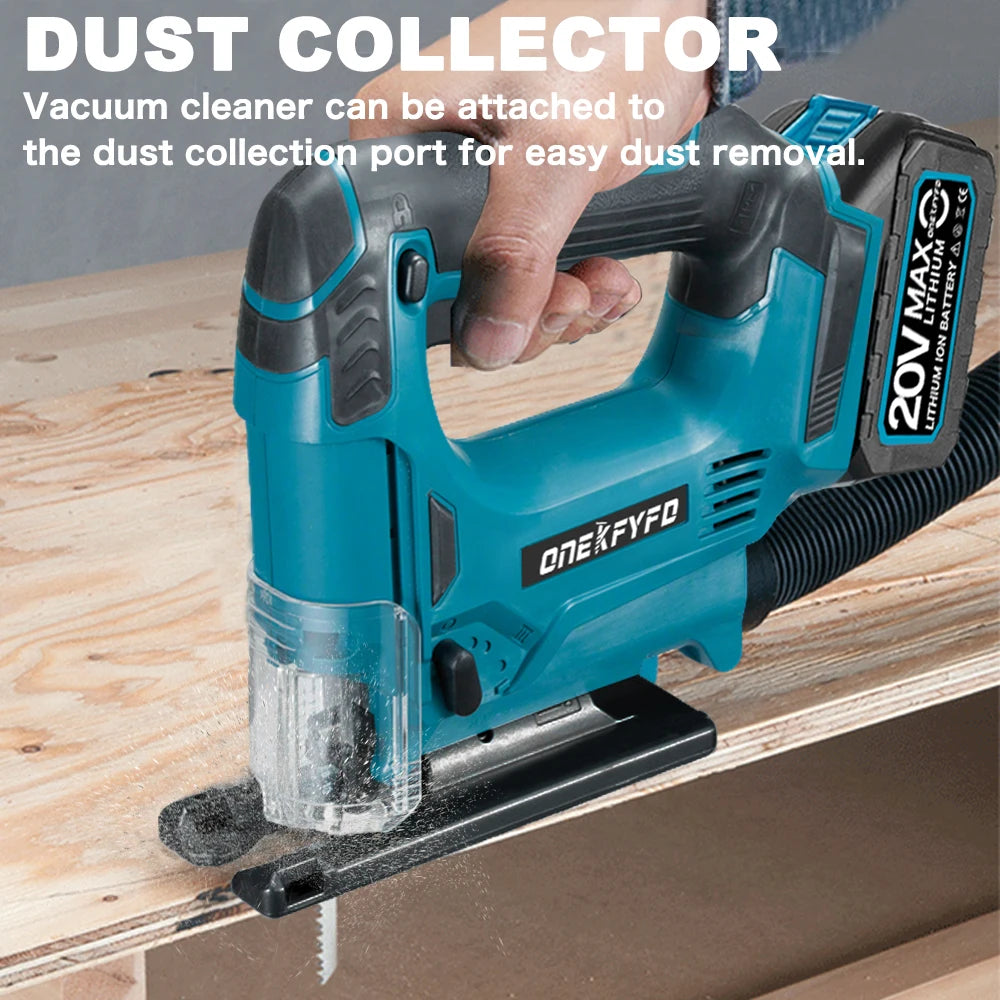 Brushless Jigsaw Electric Jig with Saw Blade Multi-Function Woodworking Power Tool Adjustable Woodworking for Makita 18V Battery