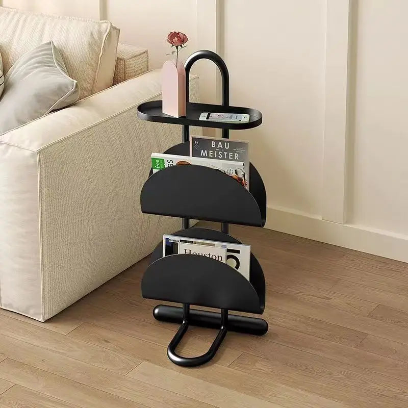 Sofa small side table living room balcony coffee table magazine bookshelf bedroom bedside shelf creative small table side cabine