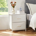 JHK Nightstand with 2 Fabric Drawers, Bedside Storage Cabinet for Bedroom, Closet Chest Organizer Table | AlluCanFind
