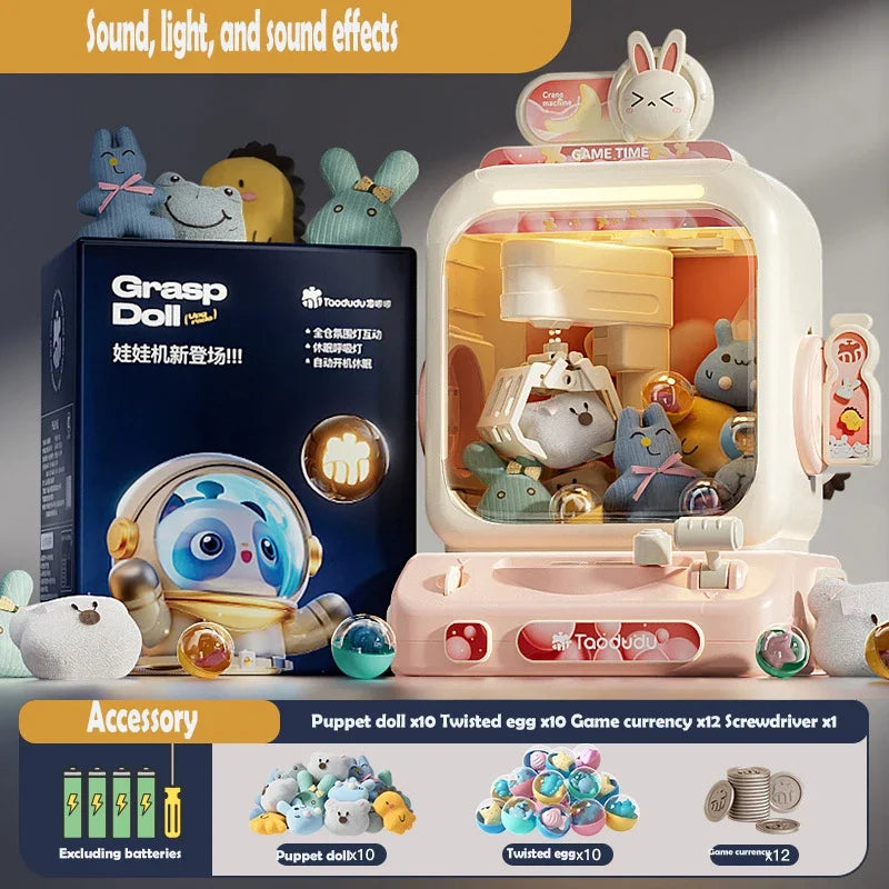 Mini Doll Machine Toy for Kids | DIY Coin-Operated Crane Game | AlluCanFind