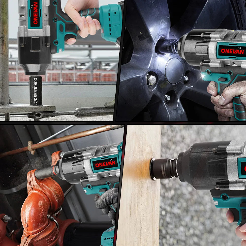Brushless 3100N.M Electric Impact Wrench 3 Gears Cordless Electric Torque Wrench Screwdriver Power Tools For Makita Battery Pin