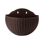 1PC Flower Pot Exquisite Wall-mounted Plastic Wall Hanging Basket Flowerpot For Outdoor Garden Balcony Planter Bucket Home Decor