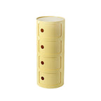 Creative Bedroom Bedside Table Modern Minimalist Round Storage Small Cabinet Large Capacity Plastic Side Cabinet