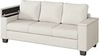 Living Room Couch with Storage, Wide Armrests, 80 Chenille Fabric, 3 Seater Sofa, Deep Seating, Skin-Friendly, Easy Assembly