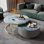 Design Nordic Coffee Tables Modern Storage Luxury Simple Aesthetic Coffee Tables Unique Marble Mesa Centro Living Room Furniture
