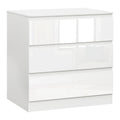 WOLTU 3-Drawer Chest Storage Cabinet Bedroom Wardrobe Sideboard Particleboard Bedside Table for Home Bedroom Study Living Room