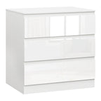 WOLTU 3-Drawer Chest Storage Cabinet Bedroom Wardrobe Sideboard Particleboard Bedside Table for Home Bedroom Study Living Room