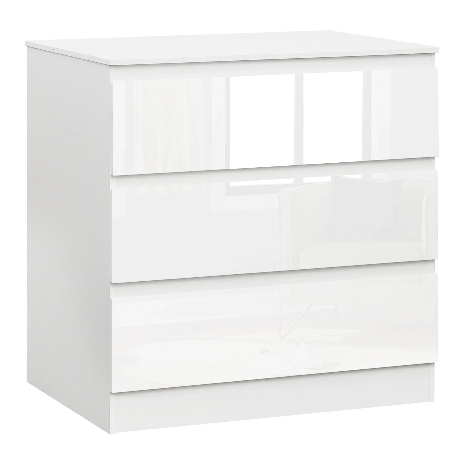 WOLTU 3-Drawer Chest Storage Cabinet Bedroom Wardrobe Sideboard Particleboard Bedside Table for Home Bedroom Study Living Room