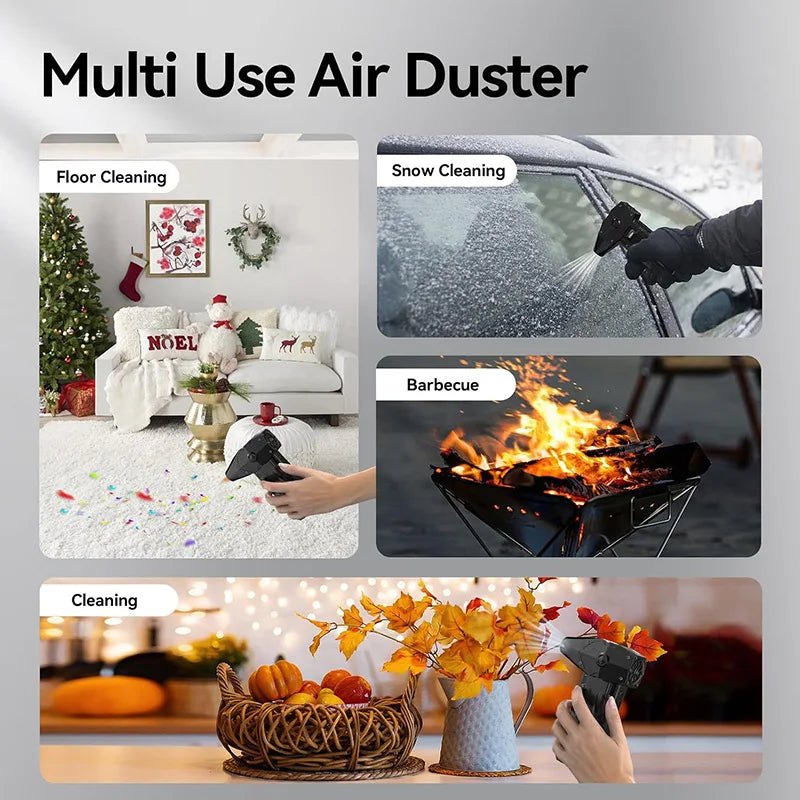 Mini Handheld Turbo Jet Fan 990000RPM Powerful Compressed air Duster for Car Dryer/PC/Home-Industrial Duct Blower Air blow gun