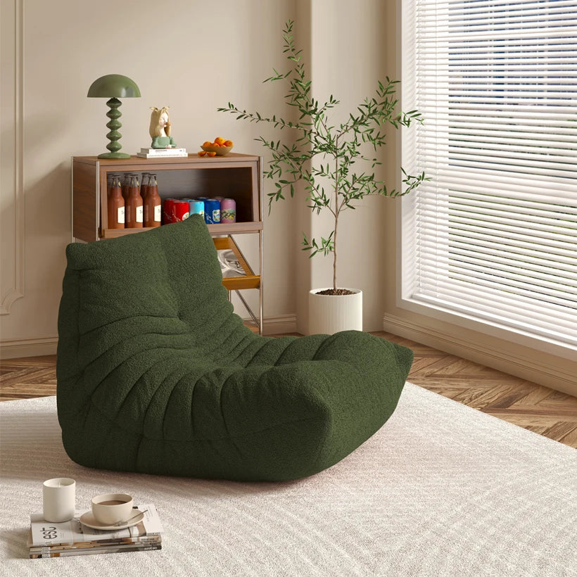 Designer Caterpillar Reclining Sofa Modern Minimalist Balcony Leisure Chair Dual Lounger Can Lie Flat Living Room Reading Sofa