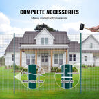 VEVOR Fence Post T-Post Heavy Duty Metal Fence Posts Sturdy Steel Fence Stakes for Garden Yard Lawn Farms & Outdoor Wire Fencing