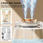 Air Humidifier 1300ml Large Capacity Aroma Humidifier Double Nozzle Es