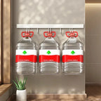No Punch Wall Mounted Kitchen Storage Rack Shelf Movable Hook Spoon Holder Organizer Kitchen Utensil Daily Accessories Tool