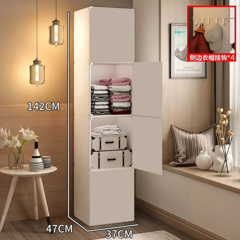 Storage Organizer Closet Partitions Cupboard Bedroom Clothes Wardrobe Shelf Foldable Living Room Guarda Roupa Salon Furniture