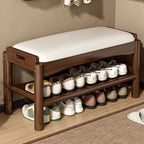 Shoe changing stool, home entrance shoe rack, can sit, in door shoe stool, solid wood shoe cabinet, living room entrance storage