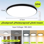 Smart LED Ceiling Light with Remote Control