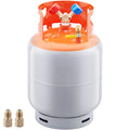 SucceBuy Refrigerant Recovery Tank 30 LBS Cylinder Tank 400 psi Refrigerant Recovery Reclaim with Y-Valve for Liquid/Vapor