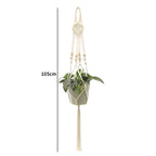 Handmade Macrame Plant Hanger Basket Flower Pot Balcony Hanging Decoration Knotted Lifting Rope Bohemian Style Home Garden Decor