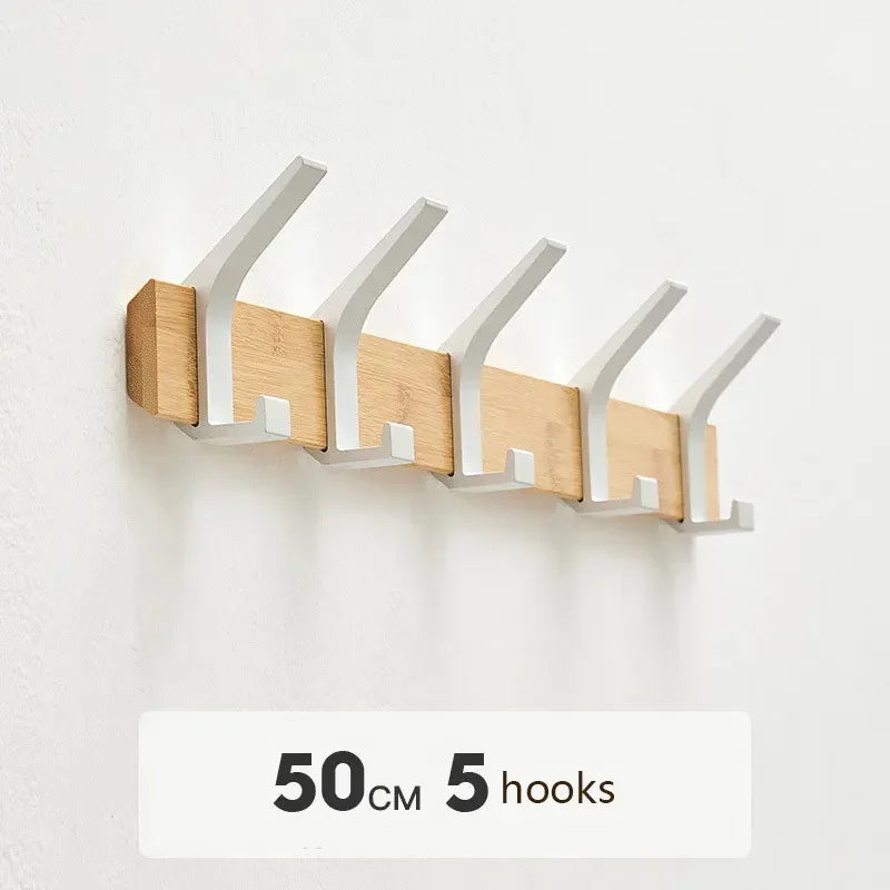 Stylish Nordic Fashion Coat Rack Wall Mount Hanger with Hooks for Clothes Keys Hats Hallway Living Room Furniture Decor