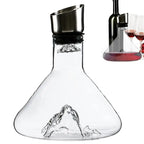 Wine Decanter Built-in Aerator Pourer Wine Carafe Red Wine Decanter Hand-blown Crystal Glass Wine Hand-Held Aerator 1500ML