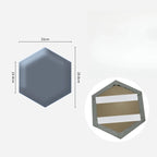 Hexagonal 3D Wall Stickers Upholstered Wall Panels Kids Anti-collision  Peel and Stick Headboard Self Adhesive Leather Soft Bag