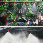 Outdoor Misting Cooling System Mist Sprinkler Nozzle Plant Irrigation Water Mister Nozzles Set Garden Supplies Irrigation Tool