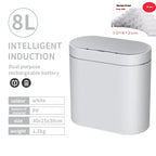 Smart Sensor Trash Can Electronic Automatic Household Bathroom Toilet Waterproof Narrow Seam Storage Bucket Smart Home Trash Bin